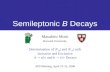 Semileptonic  B  Decays