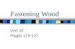 Fastening Wood