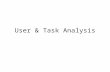 User & Task Analysis