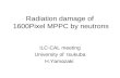 Radiation damage of  1600Pixel MPPC by neutrons