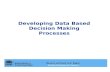 Developing Data Based Decision Making Processes