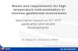 Needs and requirements for high temperature instrumentation in extreme geothermal environment