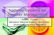 National Systems for Disaster Management