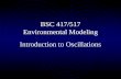 BSC 417/517  Environmental Modeling
