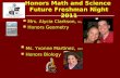 Honors Math and Science  Future Freshman Night 2011