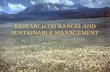 RESEARCH ON RANGELAND SUSTAINABLE MANAGEMENT