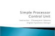 Simple Processor Control Unit