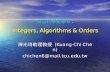 資訊科學數學 9  : Integers, Algorithms & Orders