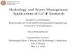 Hydrology and Water Management Applications of GCIP Research