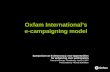 Oxfam International’s e-campaigning model