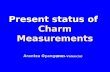 Present  status of  Charm Measurements