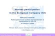 Worker participation  in the European Company (SE) ESRC/CLR seminar:
