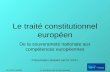 Le traité constitutionnel européen