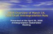 IDEM Overview of March 14, 2008 Draft Antidegradation Rule