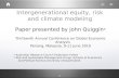 Intergenerational equity, risk and climate modeling