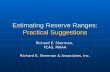 Estimating Reserve Ranges:  Practical Suggestions