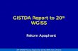 GISTDA Report to 20 th  WGISS