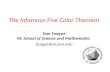 The Infamous Five Color Theorem