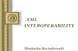 XML INTEROPERABILITY Manjusha Ravindranath