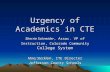 Urgency of Academics in CTE