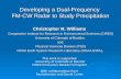 Developing a Dual-Frequency  FM-CW Radar to Study Precipitation