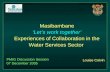 Masibambane ‘Let’s work together’ Experiences of Collaboration in the Water Services Sector