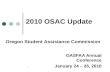 OASFAA Annual Conference January 24 – 26, 2010