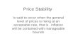 Price Stability