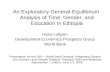An Exploratory General-Equilibrium  Analysis of Time, Gender, and Education In Ethiopia