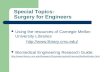 Special Topics: Surgery for Engineers