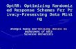 OptRR: Optimizing Randomized Response Schemes For Privacy-Preserving Data Mining