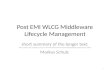 Post EMI WLCG Middleware Lifecycle Management