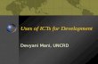 Uses of ICTs for Development