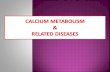 Calcium Metabolism   &  Related Diseases