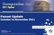 Fasset Update October to November 2011