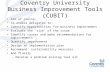 Coventry University Business Improvement Tools (CUBIT)