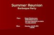 Summer Reunion Barbeque Party