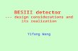 BESIII detector  ---  design considerations and its realization