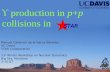 production in  p + p  collisions in