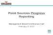 Point Sources  Progress  Reporting
