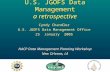 U.S. JGOFS Data Management a retrospective
