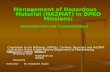 Management of Hazardous Material (HAZMAT) in DPKO Missions: Associated risks and recommendations