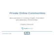 Private Online Communities