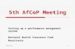 5th AfCoP Meeting