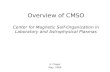 Overview of CMSO Center for Magnetic Self-Organization in Laboratory and Astrophysical Plasmas