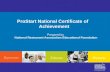 ProStart National Certificate of   Achievement