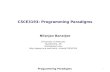 CSCE3193: Programming Paradigms