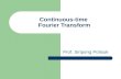 Continuous-time  Fourier Transform