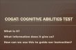 CoGAT : Cognitive Abilities Test