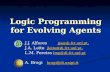Logic Programming for Evolving Agents